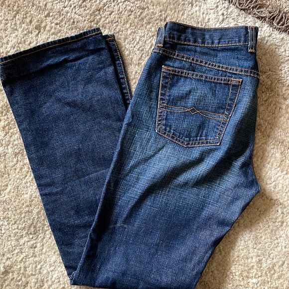 Dark wash flared jeans 100% cotton - Picture 3 of 8